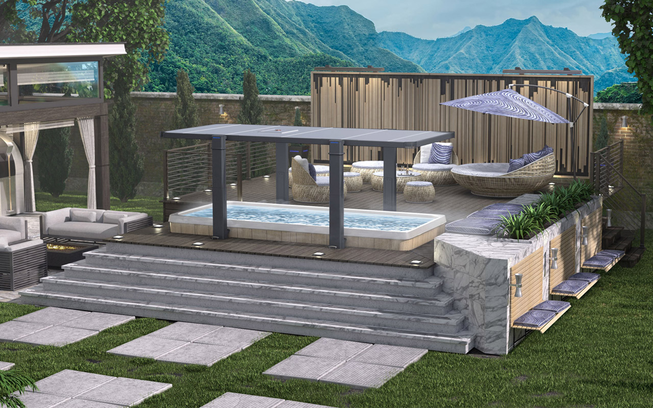 Covana Legend automated swim spa cover